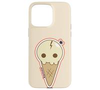 Custodia per iPhone 15 Pro Max Ice Cream Skull Spoopy Kawaii Halloween Design, Cute Spooky