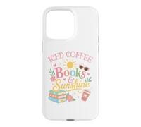 Custodia per iPhone 15 Pro Max Iced Coffee Books & Sunshine Summer Reading Spicy Book Girl
