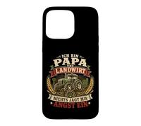 Custodia per iPhone 15 Pro Max Ich Bin Papa e Landwirt Farm Graphic Mir Angst Ein Tedesco