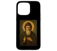 Custodia per iPhone 15 Pro Max Icona cattolica romana di San Charbel
