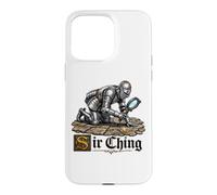 Custodia per iPhone 15 Pro Max Il cavaliere Sir Ching con la lente d'ingrandimento trova la