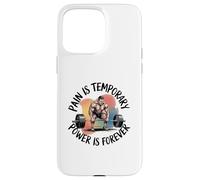 Custodia per iPhone 15 Pro Max Il dolore è il potere temporaneo è sempre motivazionale