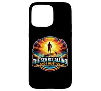 Custodia per iPhone 15 Pro Max Il mare chiama e devo andare in SUP Stand Up Paddleboard
