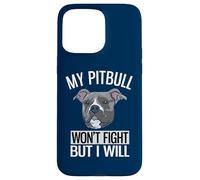 Custodia per iPhone 15 Pro Max Il mio Pitbull non combatterà ma io sarò American Pitbull Terrier
