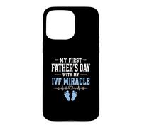 Custodia per iPhone 15 Pro Max Il mio primo papà con il mio miracolo IVF