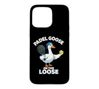 Custodia per iPhone 15 Pro Max Il Simpatico Padel Goose È A Piede Libero - Caos Sul Campo