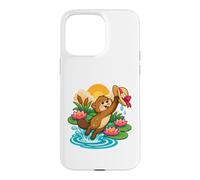 Custodia per iPhone 15 Pro Max Il topo muschiato salva il cappello da sole di Pond Ripple