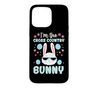 Custodia per iPhone 15 Pro Max I'm The Cross Country Bunny Floral Matching Family