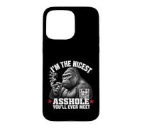 Custodia per iPhone 15 Pro Max I'm The Nicest Asshole You'll Ever Meet Monkey