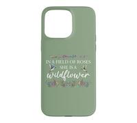 Custodia per iPhone 15 Pro Max In a Field of Roses She is a Wildflower Hummingbird Flower