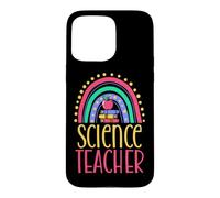 Custodia per iPhone 15 Pro Max Insegnante di scienze Bohemian Rainbow Estetica sana