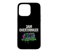 Custodia per iPhone 15 Pro Max Insomnia 3AM Overthinker Melting Clock Aesthetic