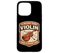 Custodia per iPhone 15 Pro Max Io Suono Il Violino Ecco Quello Che Faccio Insegnante Violinista Vintage