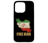 Custodia per iPhone 15 Pro Max Iran libero - Bandiera della libertà di pace della speranza