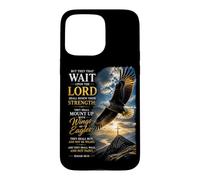Custodia per iPhone 15 Pro Max Isaiah 40:31 Wait on the LORD, Renew Strength Eagle