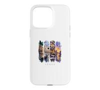Custodia per iPhone 15 Pro Max Italia Gondole, Canali e Piazza Marco - Vacanze Venezia