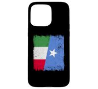 Custodia per iPhone 15 Pro Max Italia Somalia Mezza Bandiera Italiana Somalo Orgoglio