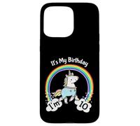 Custodia per iPhone 15 Pro Max It's My 10th Birthday Cute Unicorn 10 Year Old Girls