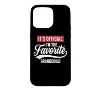 Custodia per iPhone 15 Pro Max It's Official I'm The Favorite Grandchild Funny Grandchild