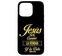 Custodia per iPhone 15 Pro Max Jesus Es el Camino La Verdad Y La Vida Juan 14:16 Donne Uomini