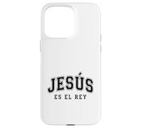 Custodia per iPhone 15 Pro Max Jesus Es El Re'y Cristiana Fe Religiosa Regalo