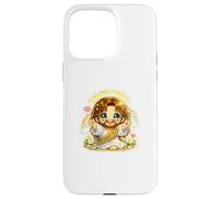 Custodia per iPhone 15 Pro Max Jesus Kawaii Chibi Open Arms Vieni da me Benvenuto Arte