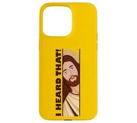 Custodia per iPhone 15 Pro Max Jesus Watching Peeking Ho sentito quel divertente meme cristiano