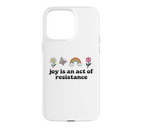 Custodia per iPhone 15 Pro Max Joy is an Act of Resistance Rainbow Pride Month Human Rights