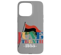 Custodia per iPhone 15 Pro Max Juneteenth 1865 Bandiera storia africana American Retro Graphic