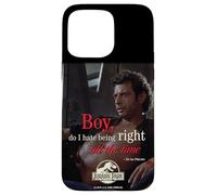 Custodia per iPhone 15 Pro Max Jurassic Park Dr. Ian Malcolm Right All The Time