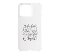 Custodia per iPhone 15 Pro Max Just a Girl Who Loves an Octopus Cute Octopus