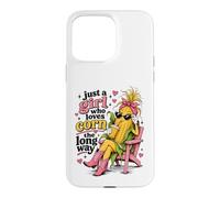 Custodia per iPhone 15 Pro Max Just a Girl Who Loves Corn the Long Way, divertente da donna