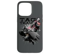 Custodia per iPhone 15 Pro Max Justice League Batman & Superman Tag Team
