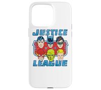 Custodia per iPhone 15 Pro Max Justice League Faces of Justice