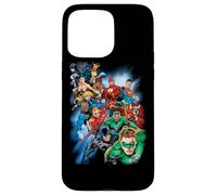 Custodia per iPhone 15 Pro Max Justice League Mighty Heroes Unite