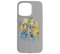 Custodia per iPhone 15 Pro Max Justice League Spin Circle Fight