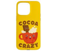 Custodia per iPhone 15 Pro Max Kawaii Hot Cocoa Crazy Chocolate Drink Amante
