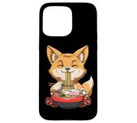Custodia per iPhone 15 Pro Max Kawaii Neko Otaku Ramen Fox Anime Ramen
