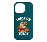Custodia per iPhone 15 Pro Max Kawaii Trick Or Treat Sexy Ginger Cat Anime Ragazza Halloween