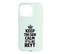 Custodia per iPhone 15 Pro Max Keep Calm the Yorkshire Way Testo nero