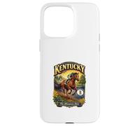 Custodia per iPhone 15 Pro Max Kentucky The Bluegrass State Flag Purosangue Verga d'oro