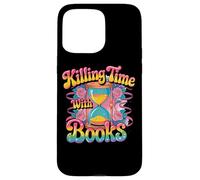 Custodia per iPhone 15 Pro Max Killing Time With Books Clessidra Rose