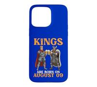 Custodia per iPhone 15 Pro Max Kings Are Born On August 09 Buon compleanno ai bevitori di birra