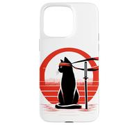 Custodia per iPhone 15 Pro Max Kitty Combat Master Jiu Jitsu Ninja E Artista Marziale