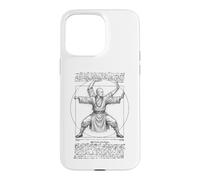 Custodia per iPhone 15 Pro Max Kung Fu Vitruviano Monaco Shaolin Arti Marziali Da Vinci