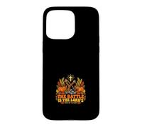 Custodia per iPhone 15 Pro Max La battaglia è l'autunno della fionda cristiana del Signore