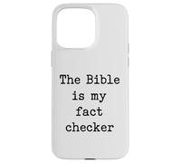 Custodia per iPhone 15 Pro Max La Bibbia è il mio verificatore di fatto cristiano