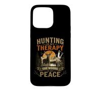 Custodia per iPhone 15 Pro Max La caccia è la mia terapia Quiet Woods è la mia pace