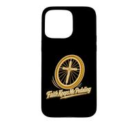 Custodia per iPhone 15 Pro Max La fede mi fa pedalare in bicicletta cristiana