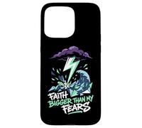 Custodia per iPhone 15 Pro Max La fede più grande delle mie paure Christian Believer